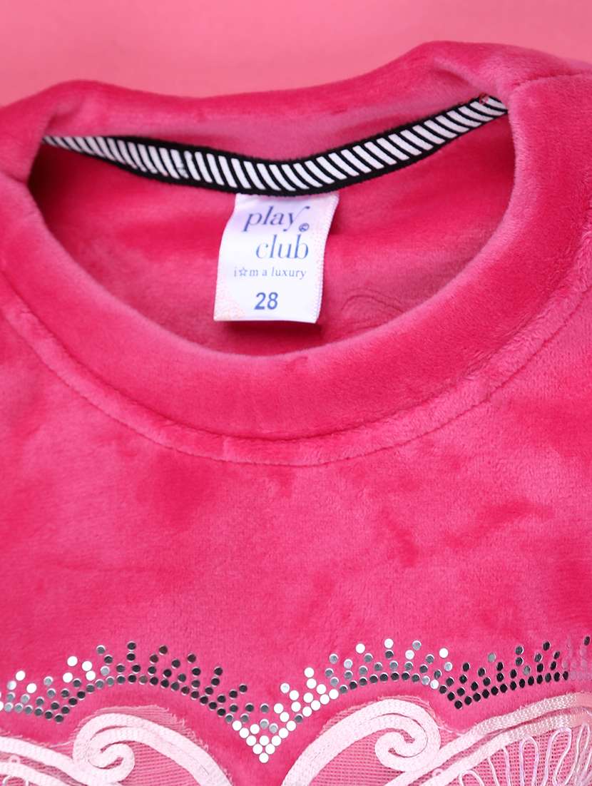 Girls Round Neck Long Sleeve Sweatshirt - 22219607 -  Standard Image - 3