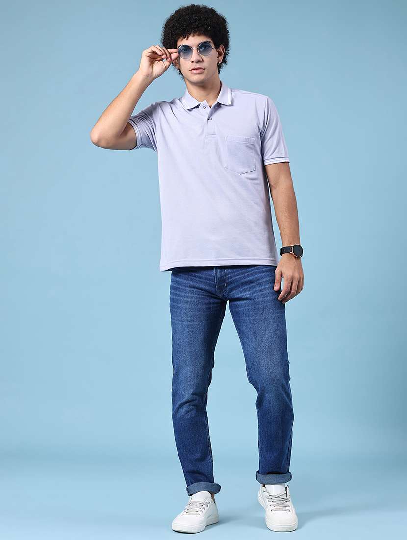 men washed mid rise full length slim fit jeans - 22219677 -  Standard Image - 5