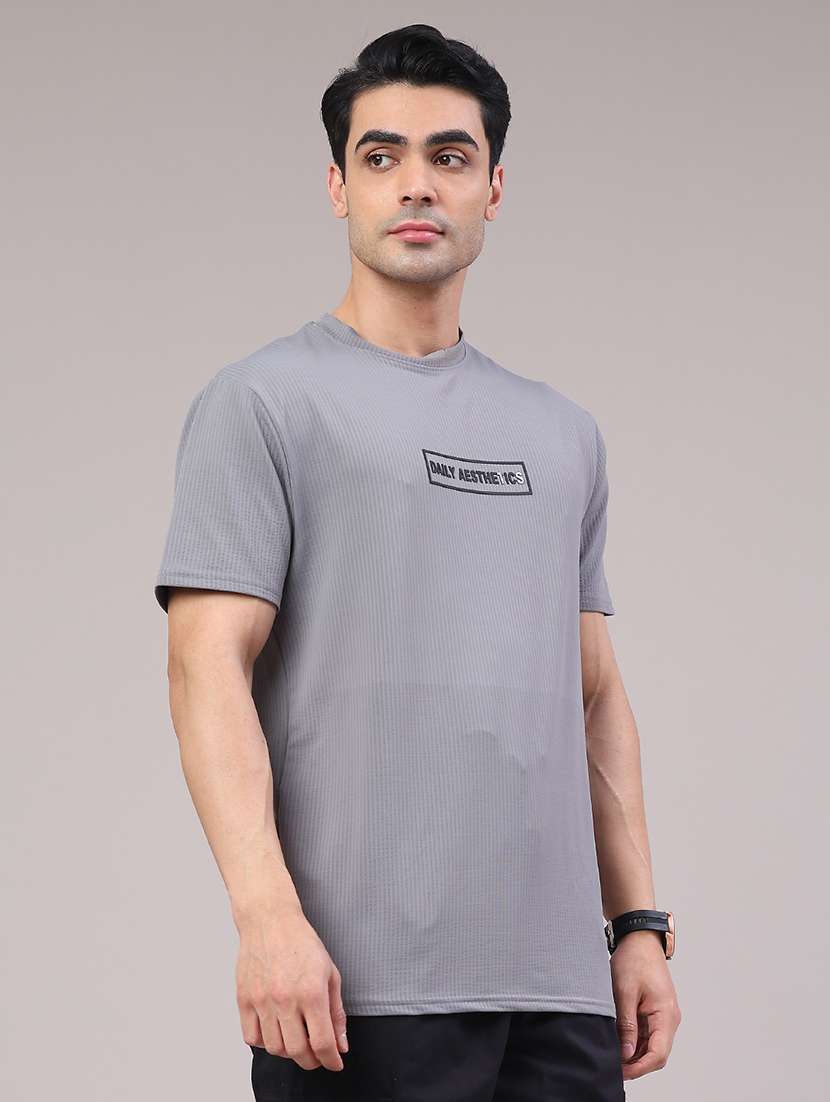 men self design short sleeve regular fit t-shirt - 22219679 -  Standard Image - 3