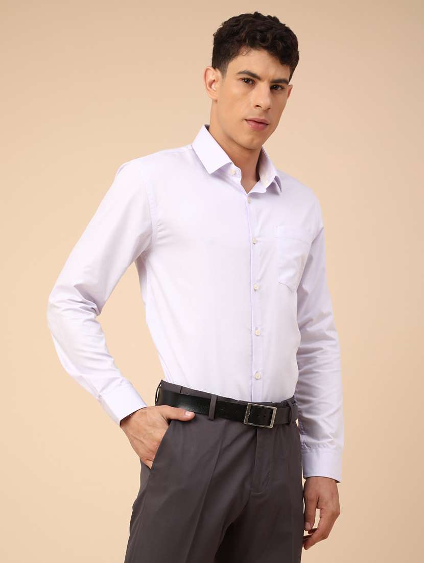 men solid long sleeves formal shirt - 22219734 -  Standard Image - 3
