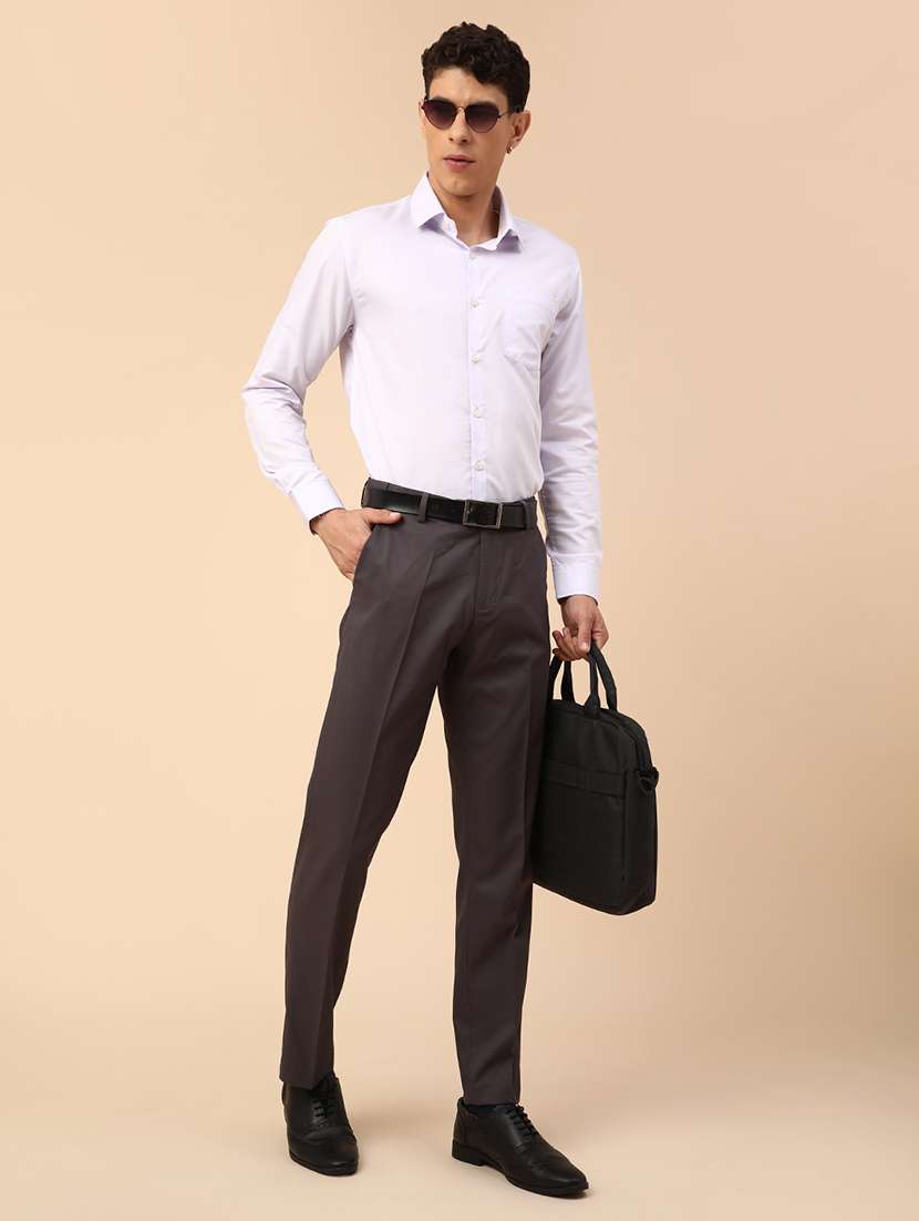 men solid long sleeves formal shirt - 22219734 -  Standard Image - 5