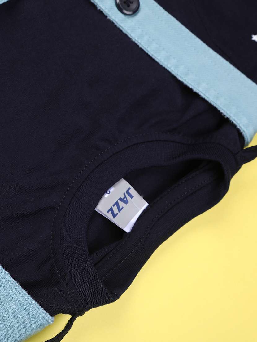 boys printed t-shirt and dungree set - 22219849 -  Standard Image - 3