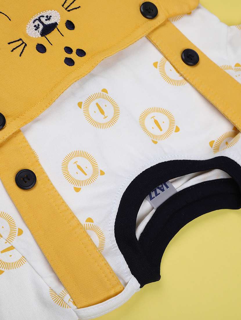 kids printed short sleeve t-shirt & dungaree set - 22219850 -  Standard Image - 3