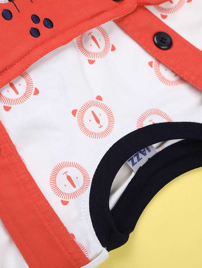 kids printed short sleeve t-shirt & dungaree set - 22219851 -  Standard Image - 3