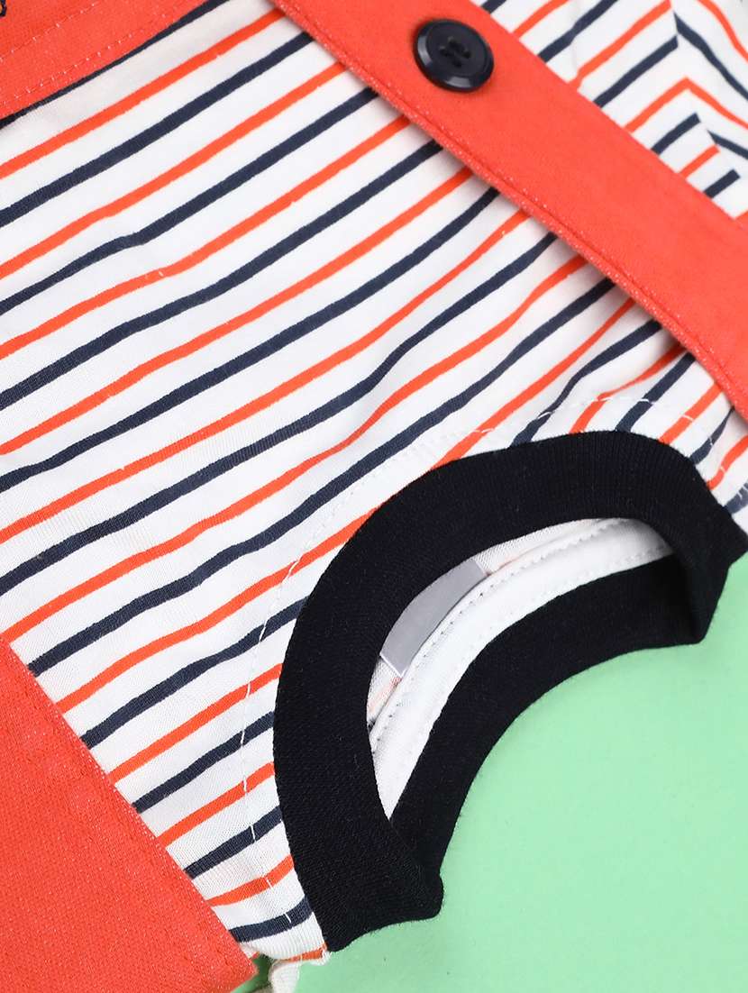 kids printed short sleeve t-shirt & dungaree set - 22219859 -  Standard Image - 3