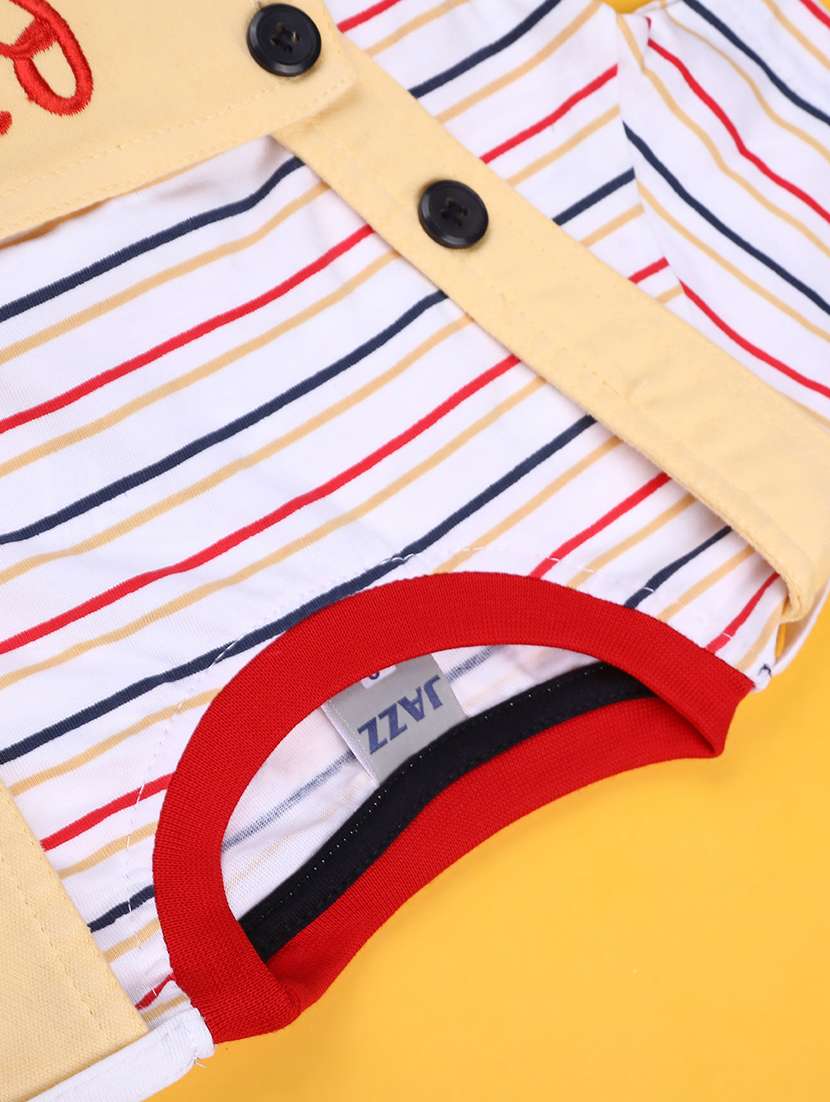 kids printed short sleeve t-shirt & dungaree set - 22219862 -  Standard Image - 3