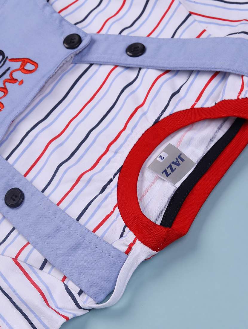 kids printed short sleeve t-shirt & dungaree set - 22219863 -  Standard Image - 3