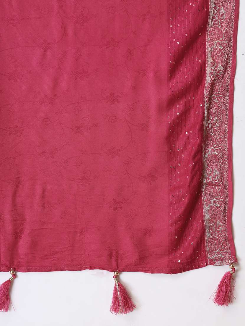 women self design embellished dupatta - 22219869 -  Standard Image - 5