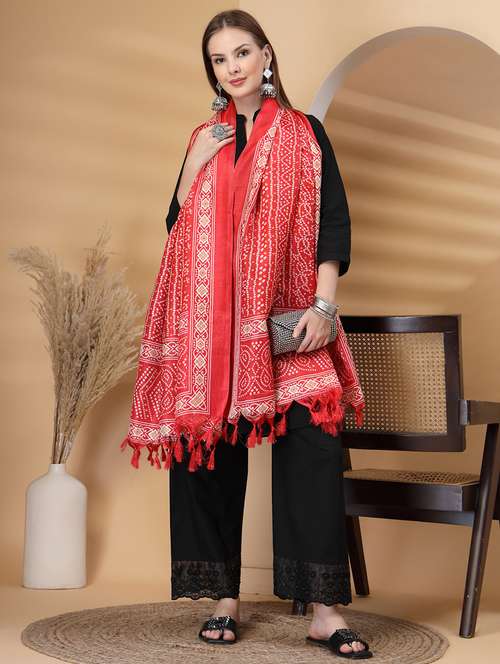 women bandhani printed dupatta - 22219873 -  Standard Image - 0