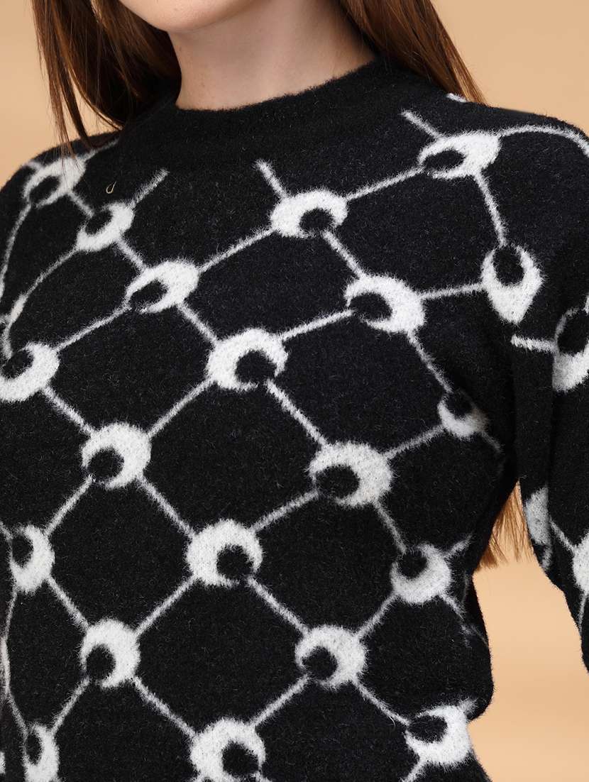 women self design long sleeve pullover - 22219893 -  Standard Image - 5