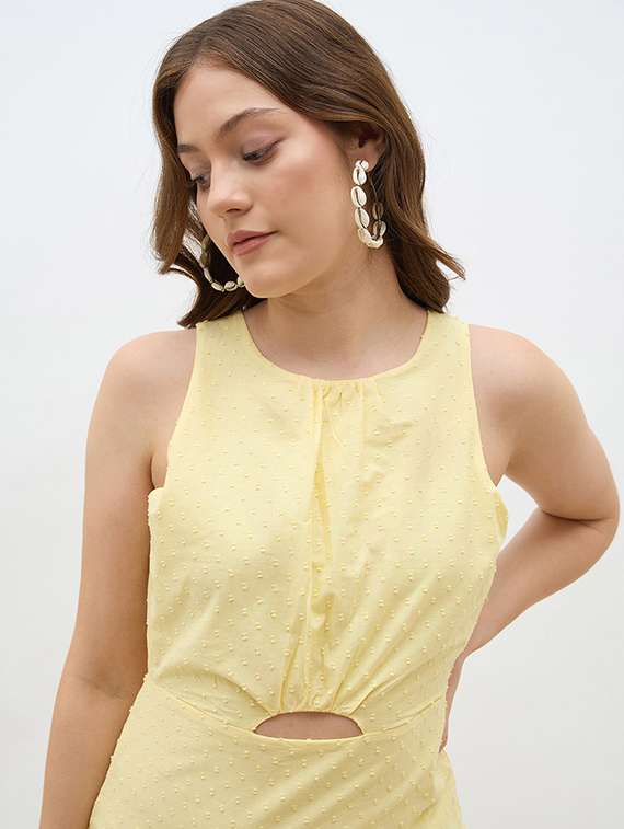 women solid sleeveless layered dress - 22219910 -  Standard Image - 5