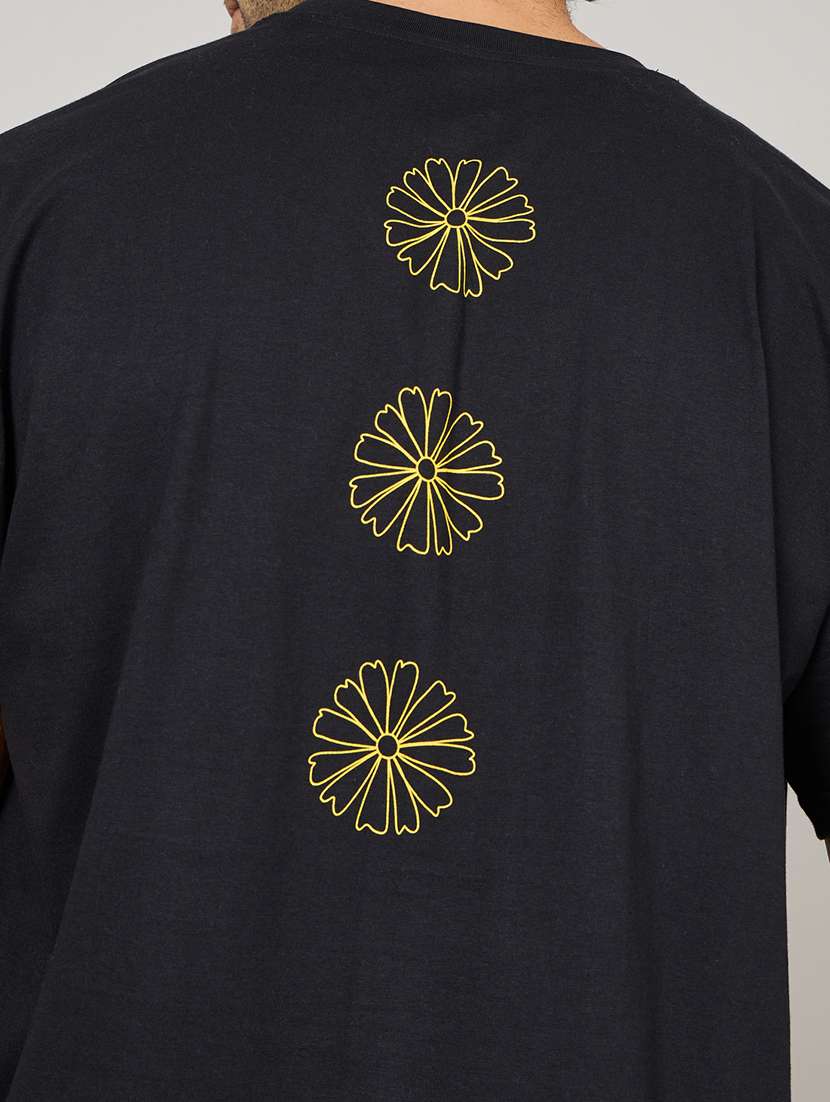 men back print short sleeve oversized t-shirt - 22220069 -  Standard Image - 3