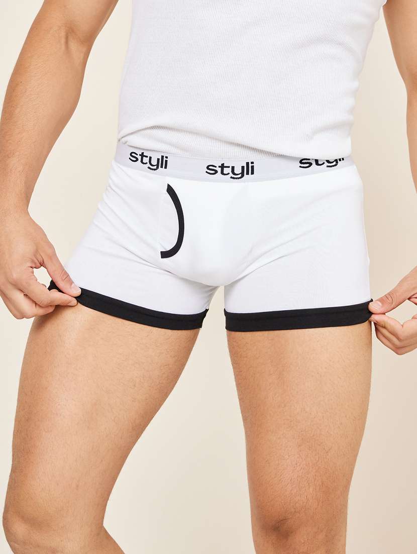 men pack of 2 solid trunk briefs - 22220072 -  Standard Image - 3