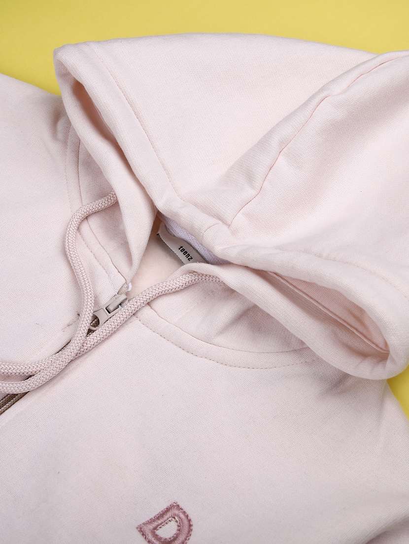 kids solid long sleeve hooded sweatshirt - 22220103 -  Standard Image - 3