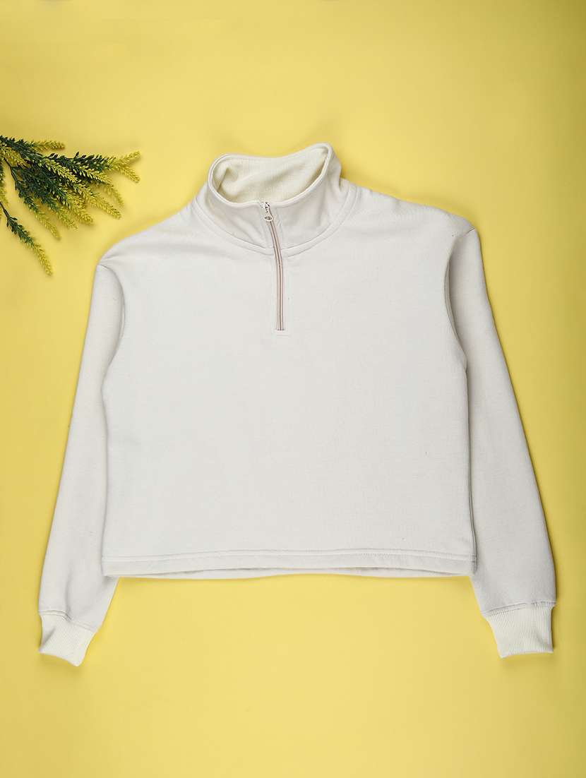 kids solid long sleeve sweatshirt