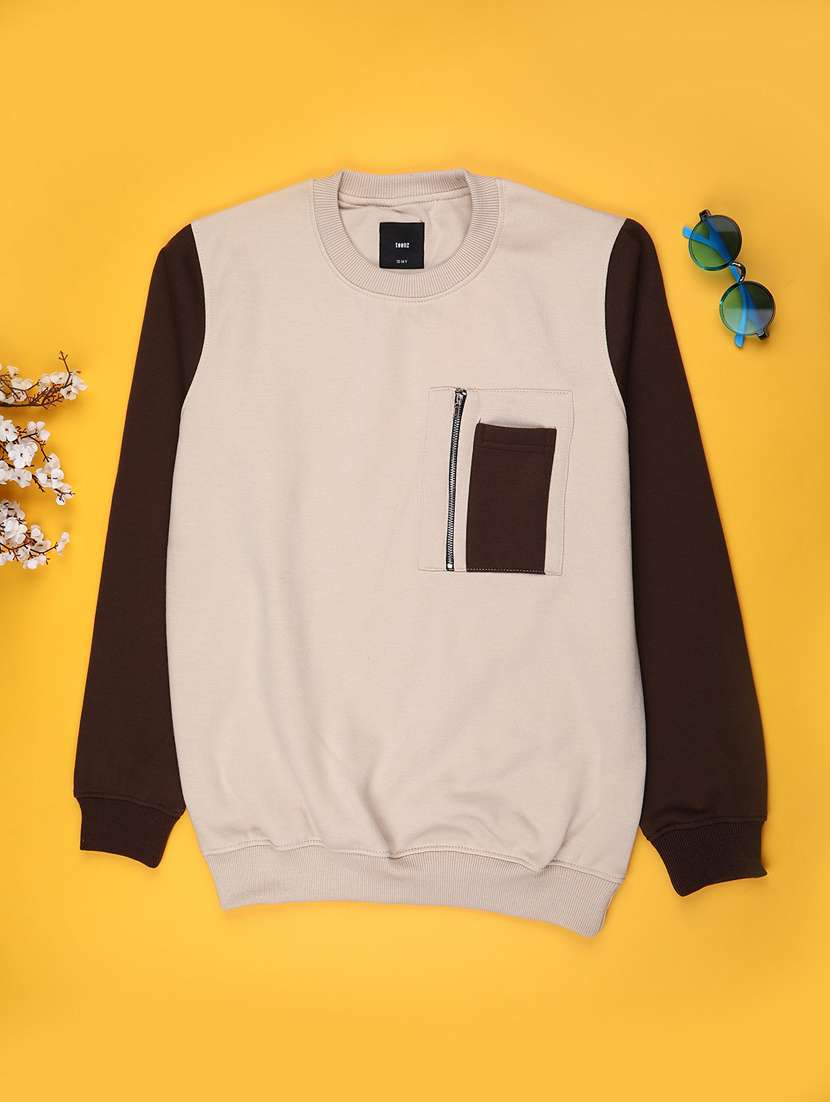 kids color blocked long sleeve sweatshirt