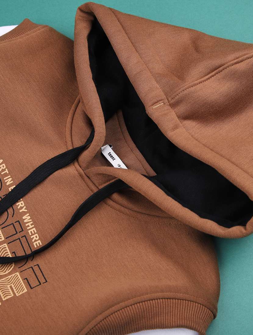 boys color blocked long sleeve hooded sweatshirt - 22220120 -  Standard Image - 3