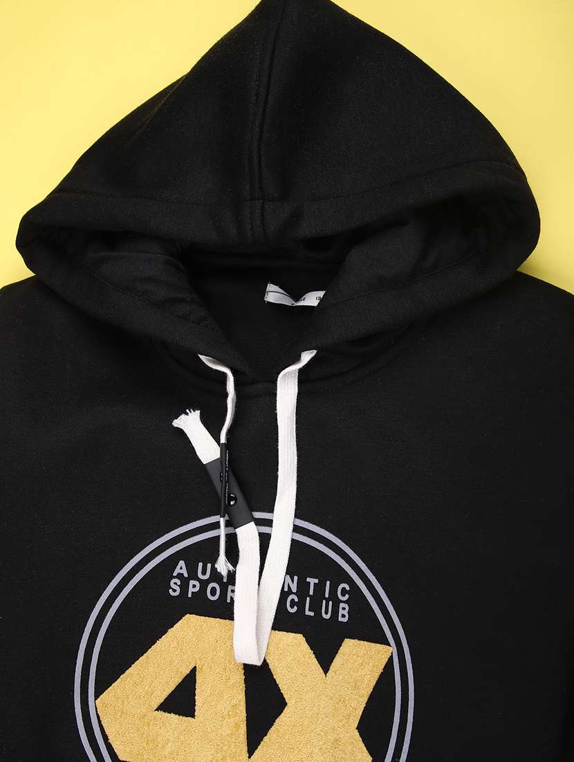 boys printed long sleeve hooded sweatshirt - 22220123 -  Standard Image - 3