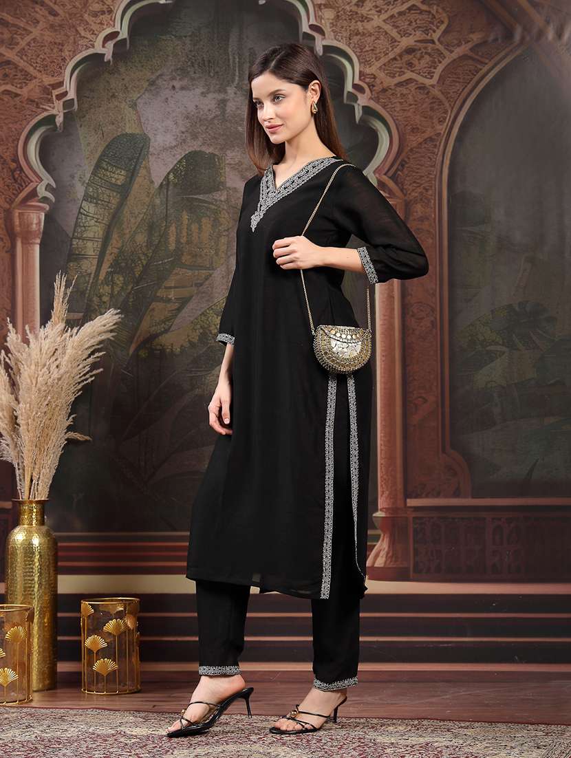 gold embellished metal party clutch - 22220166 -  Standard Image - 5