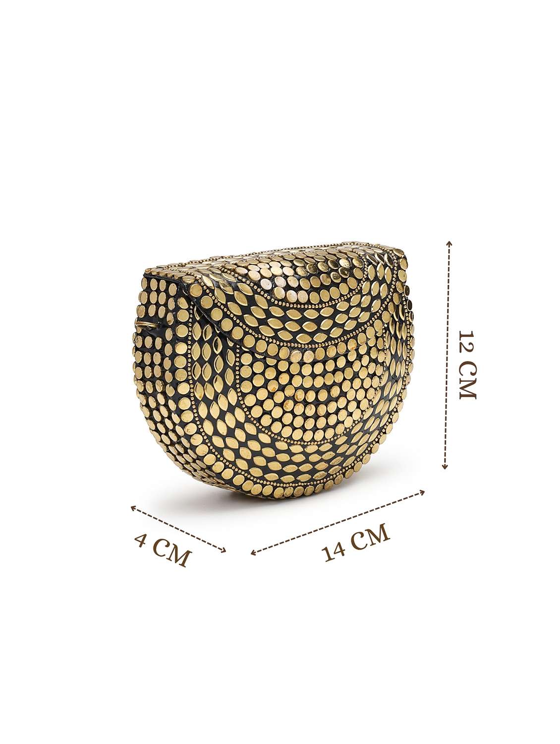 embellished clutch with gold chain - 22220167 -  Standard Image - 3