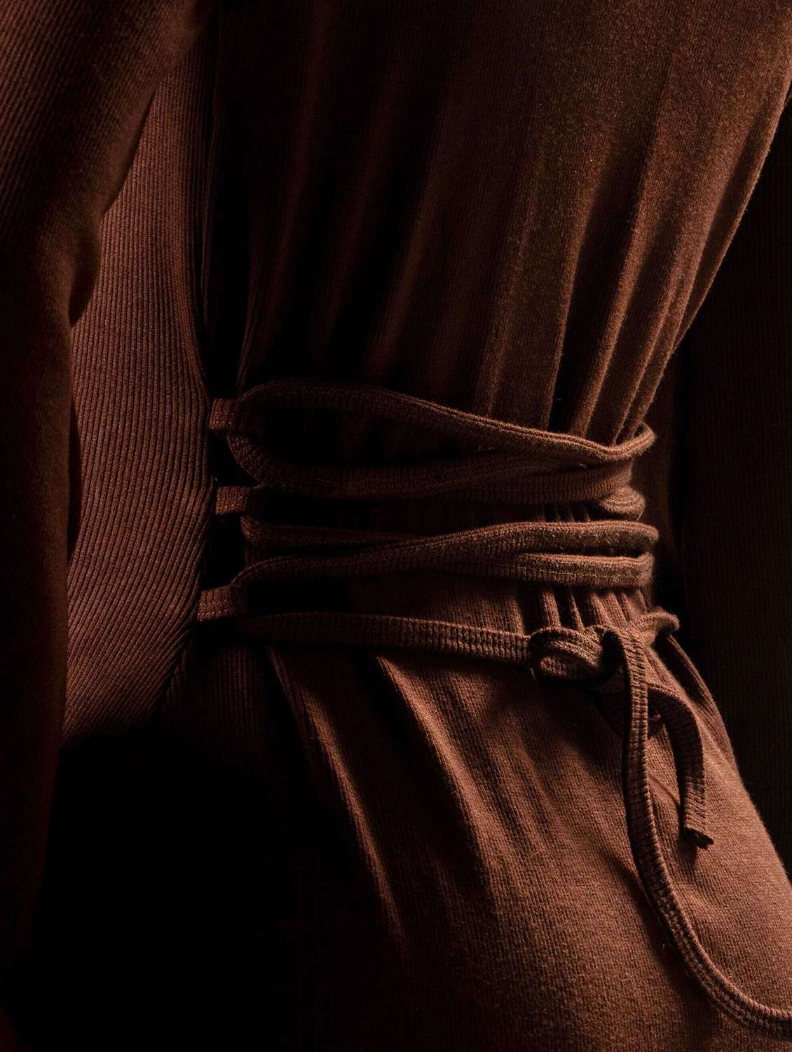 women solid bell sleeve a-line dress - 22220201 -  Standard Image - 5