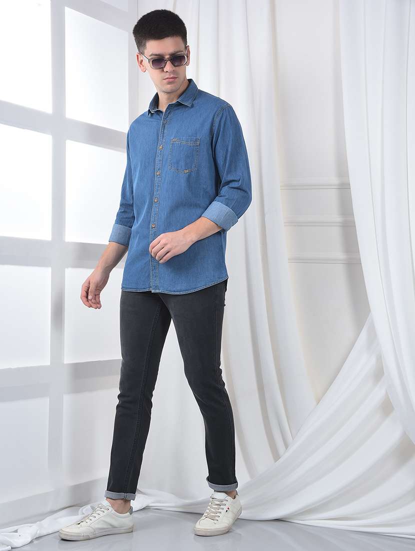 men washed mid rise full length jeans - 22220203 -  Standard Image - 5