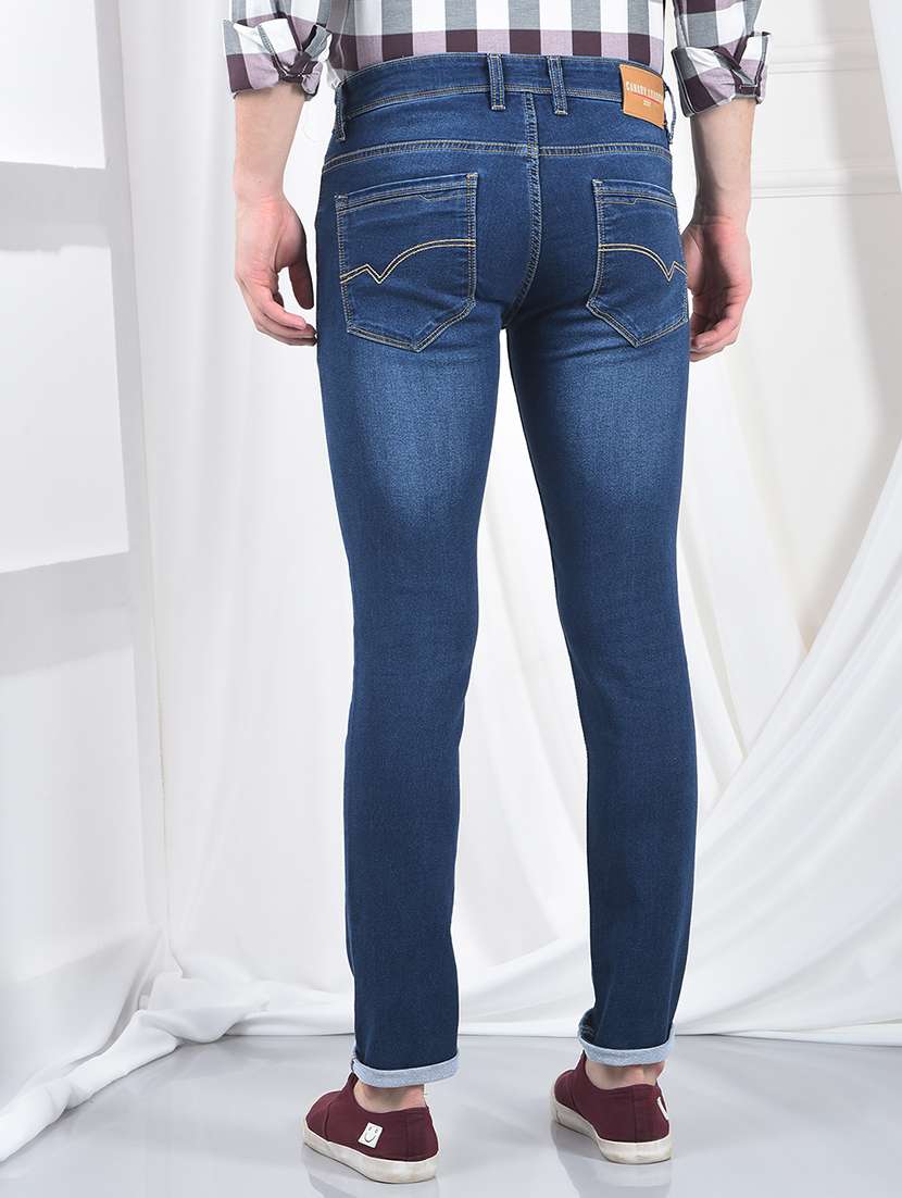 men washed mid rise full length jeans - 22220205 -  Standard Image - 3