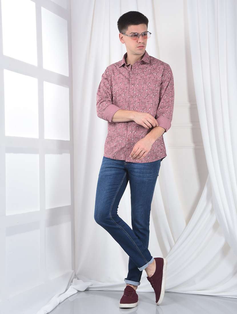men printed long sleeve regualr fit casual shirt - 22220218 -  Standard Image - 5