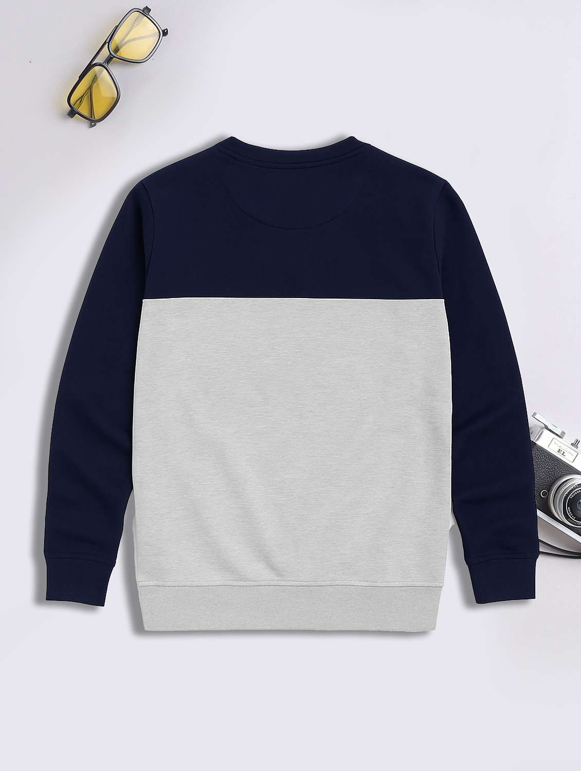 men pack of 3 color block long sleeve sweatshirt - 22222903 -  Standard Image - 3