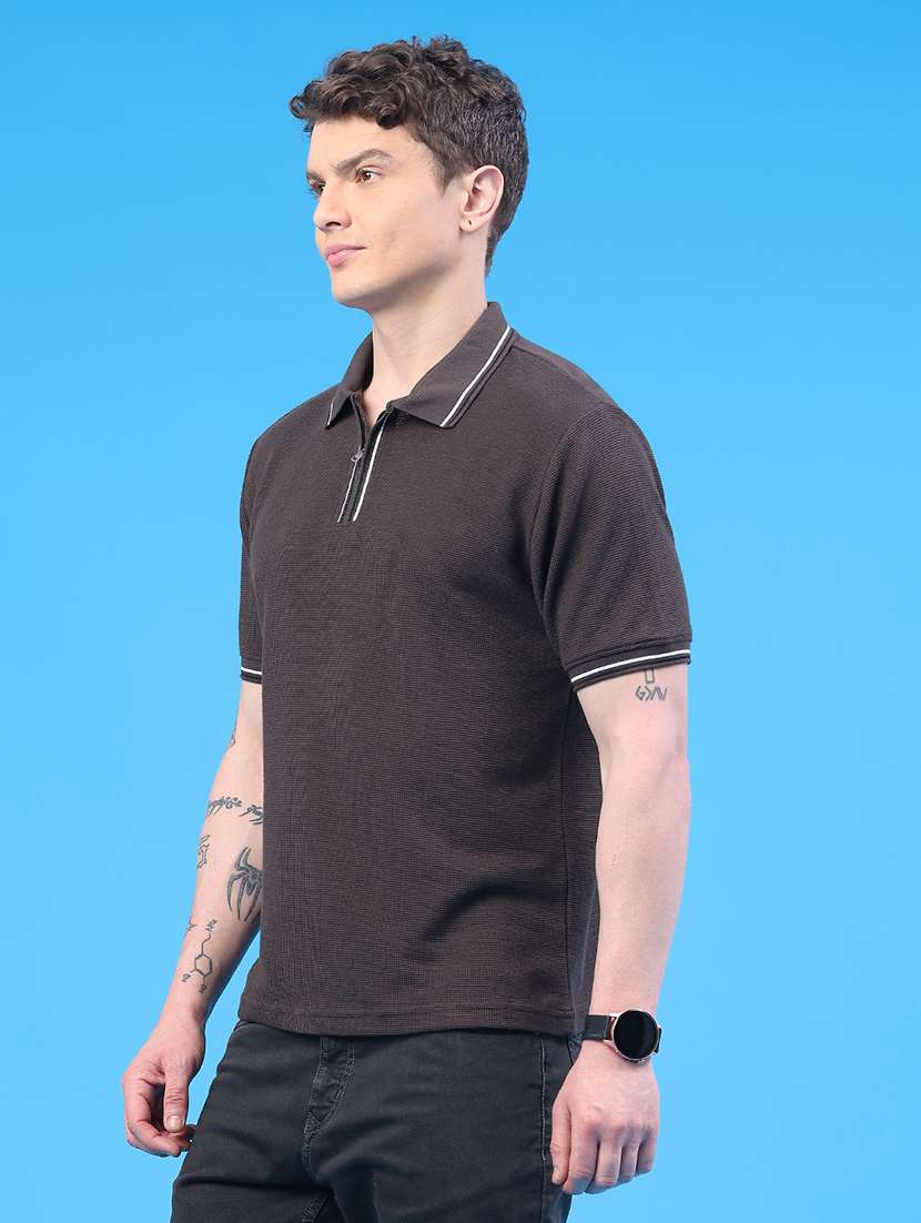 men solid short sleeve regular fit polo t-shirt - 22222988 -  Standard Image - 3