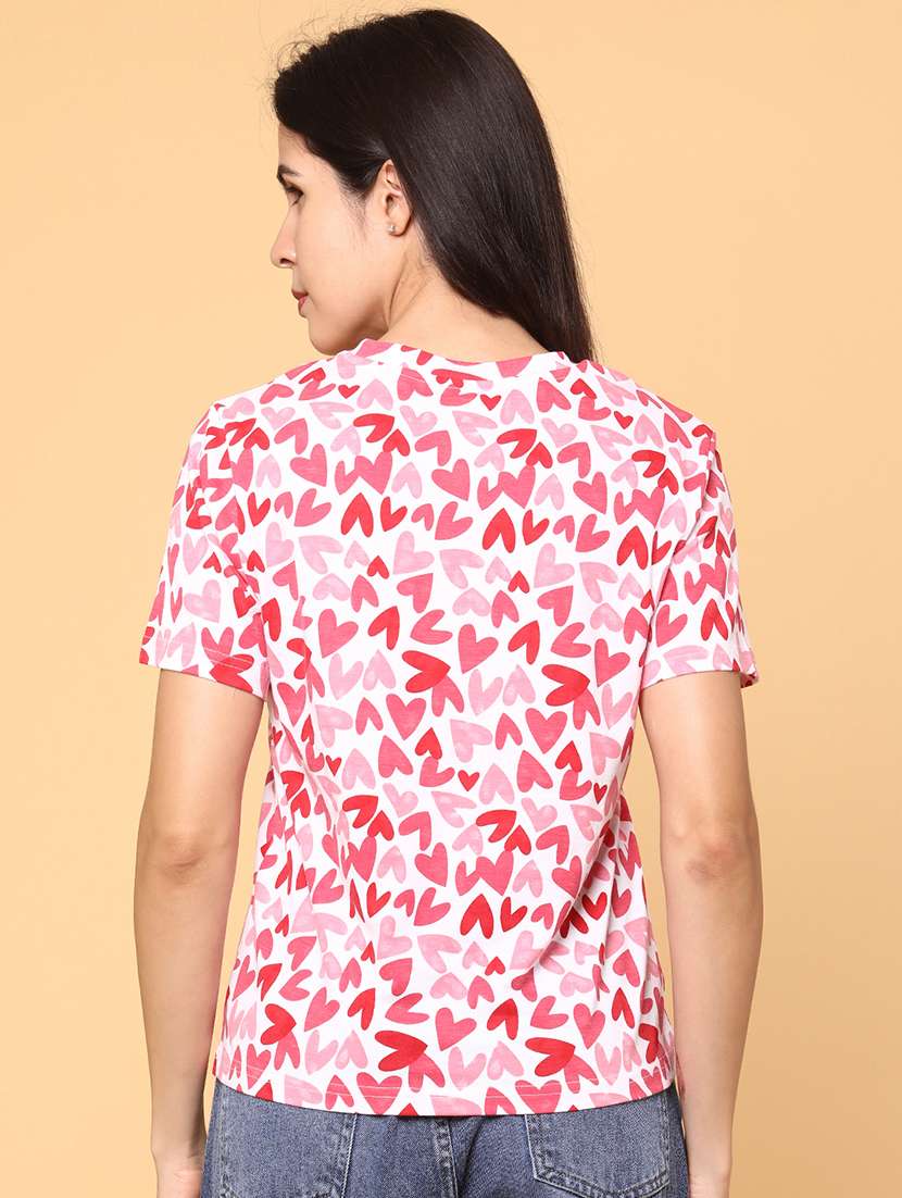 women printed short sleeve t-shirt - 22223037 -  Standard Image - 3