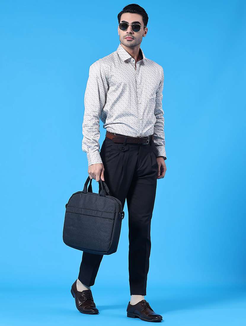 white cotton formal shirt - 22223087 -  Standard Image - 5