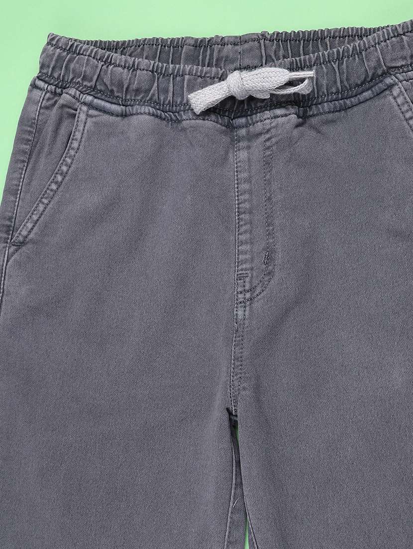 Boys Washed Mid Rise Jogger - 22223096 -  Standard Image - 3