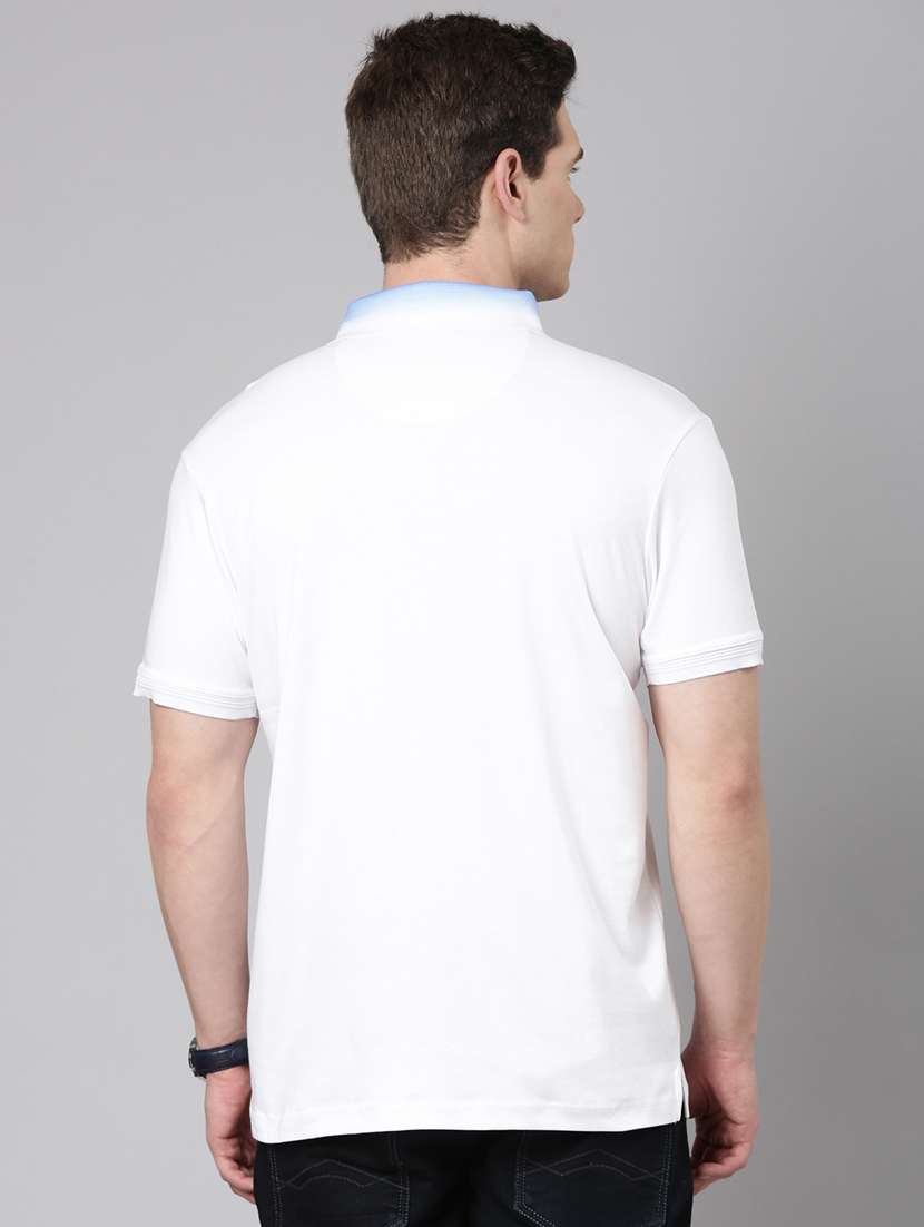 men solid short sleeve regular fit polo t-shirt - 22223408 -  Standard Image - 3