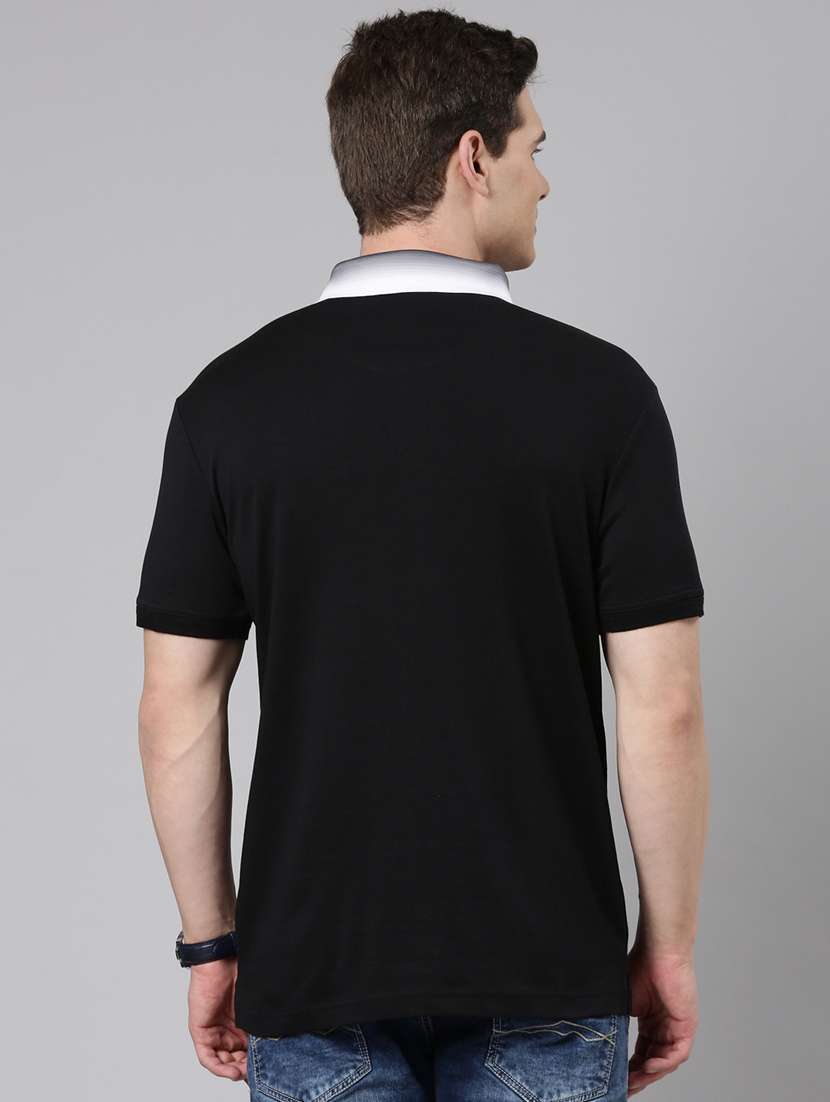 men solid short sleeve regular fit polo t-shirt - 22223409 -  Standard Image - 3