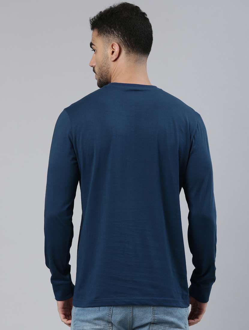 men solid long sleeve regular fit t-shirt - 22223415 -  Standard Image - 3