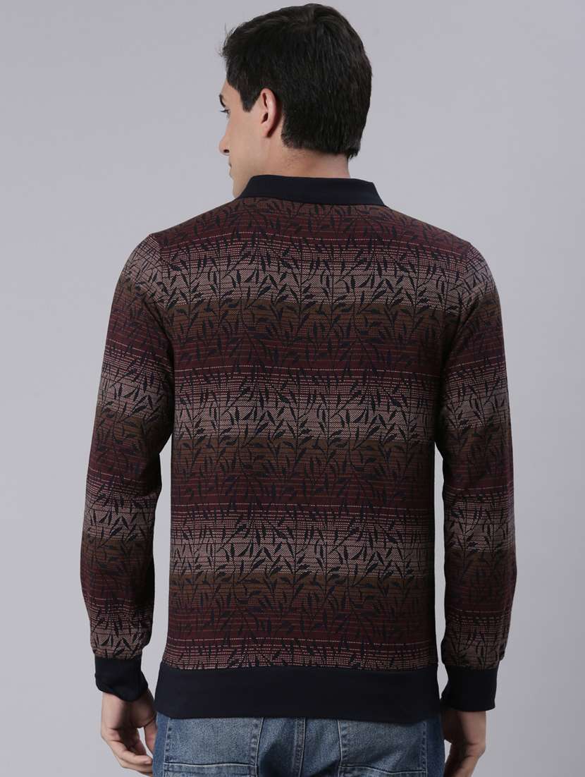 men printed long sleeve regular fit t-shirt - 22223418 -  Standard Image - 3