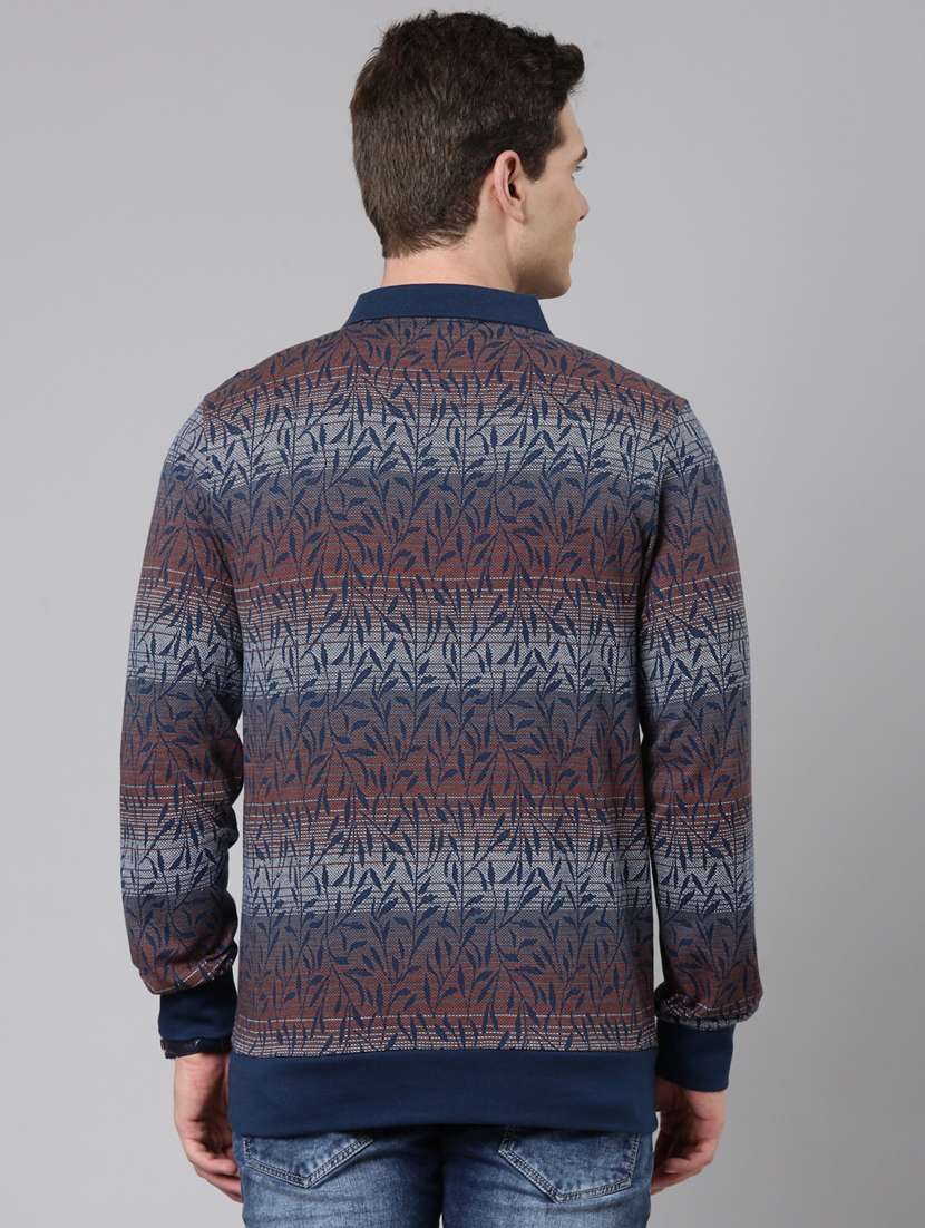 men printed long sleeve regular fit t-shirt - 22223419 -  Standard Image - 3