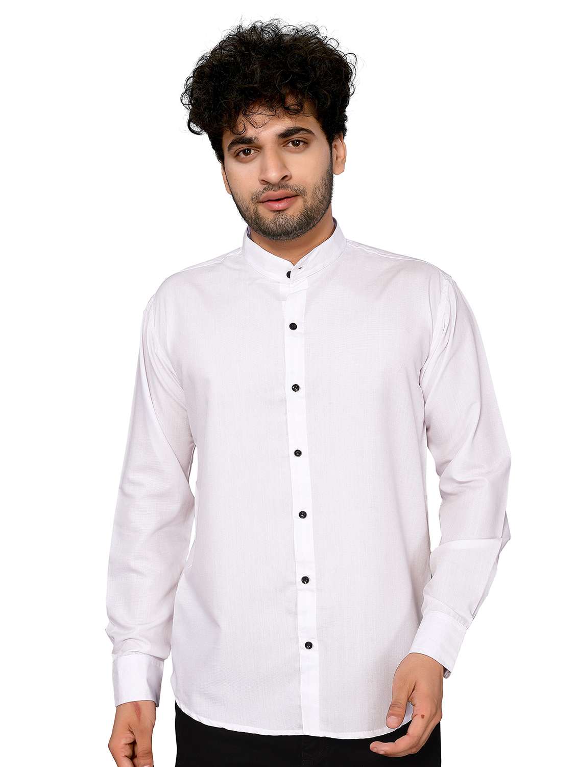 men solid long sleeve regualr fit casual shirt