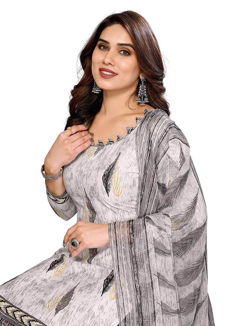women printed unstitched suit set - 22223520 -  Standard Image - 3