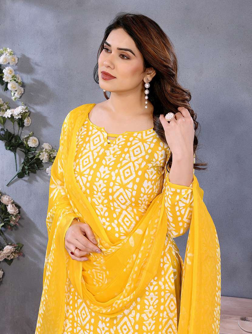 women printed unstitched suit set - 22223522 -  Standard Image - 3