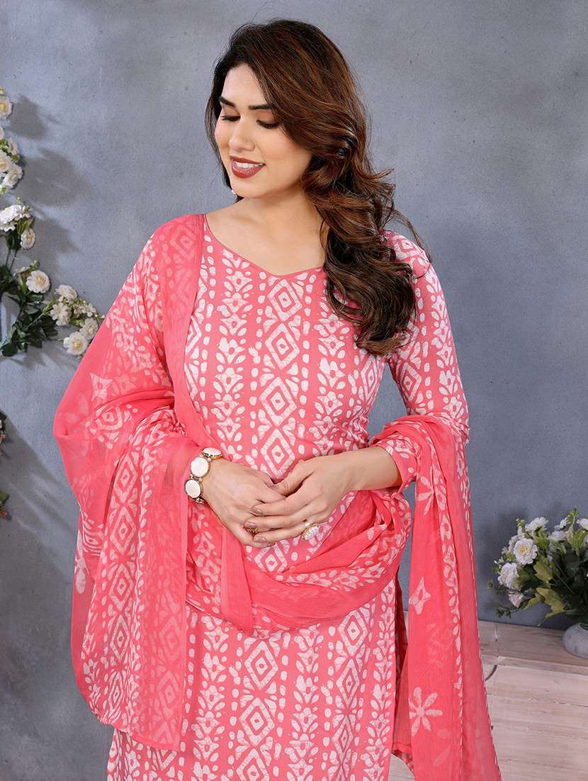 women printed unstitched suit set - 22223524 -  Standard Image - 3