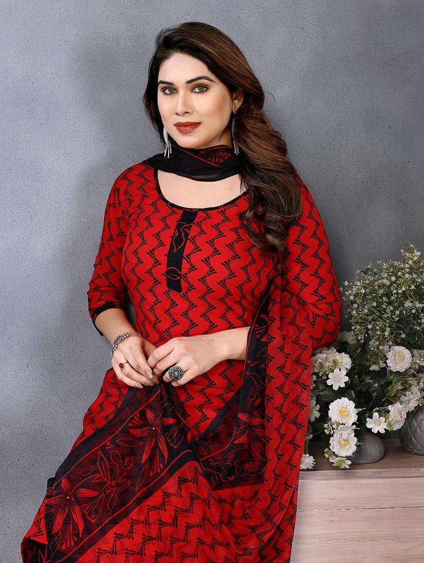 women printed unstitched suit set - 22223530 -  Standard Image - 3