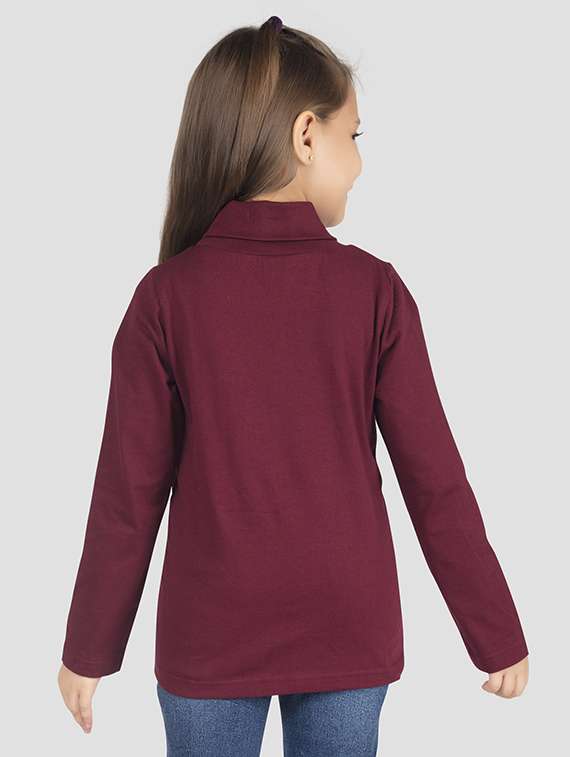 girls pack of 2 solid long sleeve tee - 22223583 -  Standard Image - 3