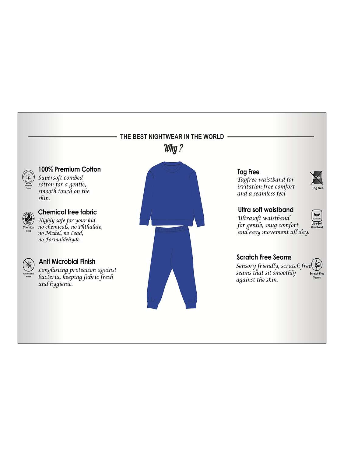 boys printed full length co-ord set - 22223587 -  Standard Image - 5