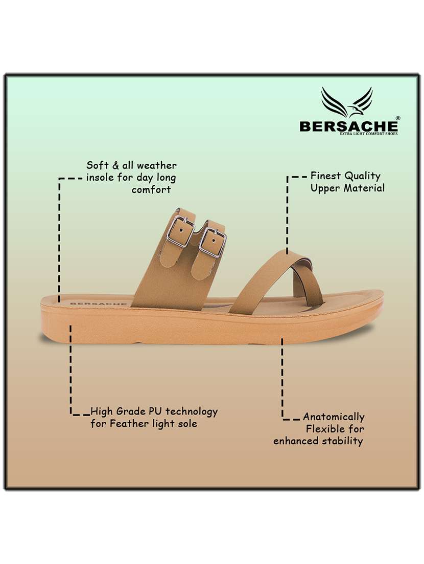 women solid slip on flat sandals - 22223593 -  Standard Image - 3