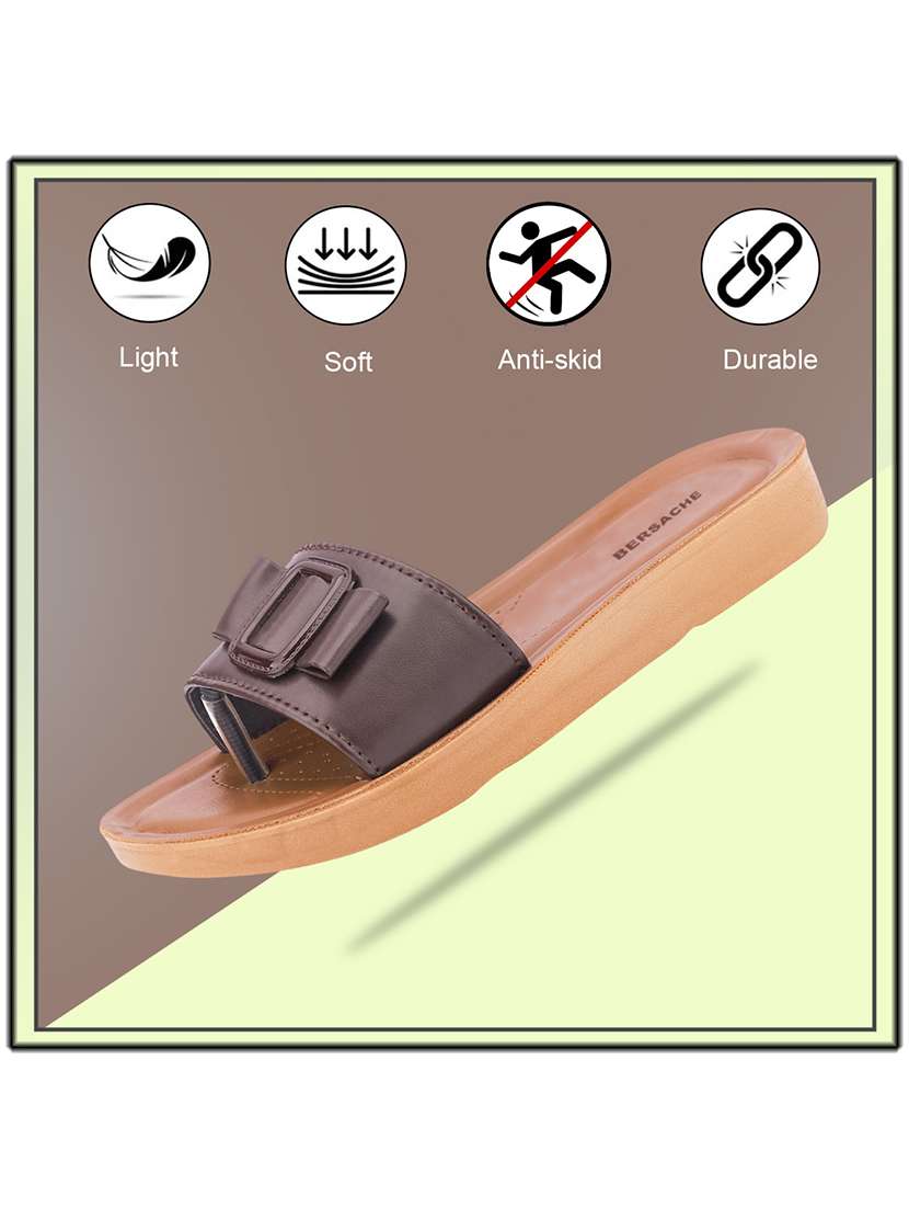 women solid slip on flat sandals - 22223594 -  Standard Image - 5