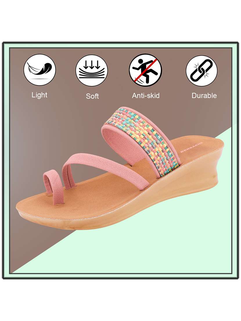 women solid slip on flat sandals - 22223608 -  Standard Image - 3