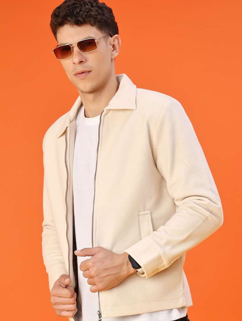 men solid long sleeve regualr fit shacket - 22223674 -  Zoom Image - 0