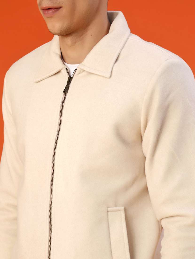 men solid long sleeve regualr fit shacket - 22223674 -  Standard Image - 5